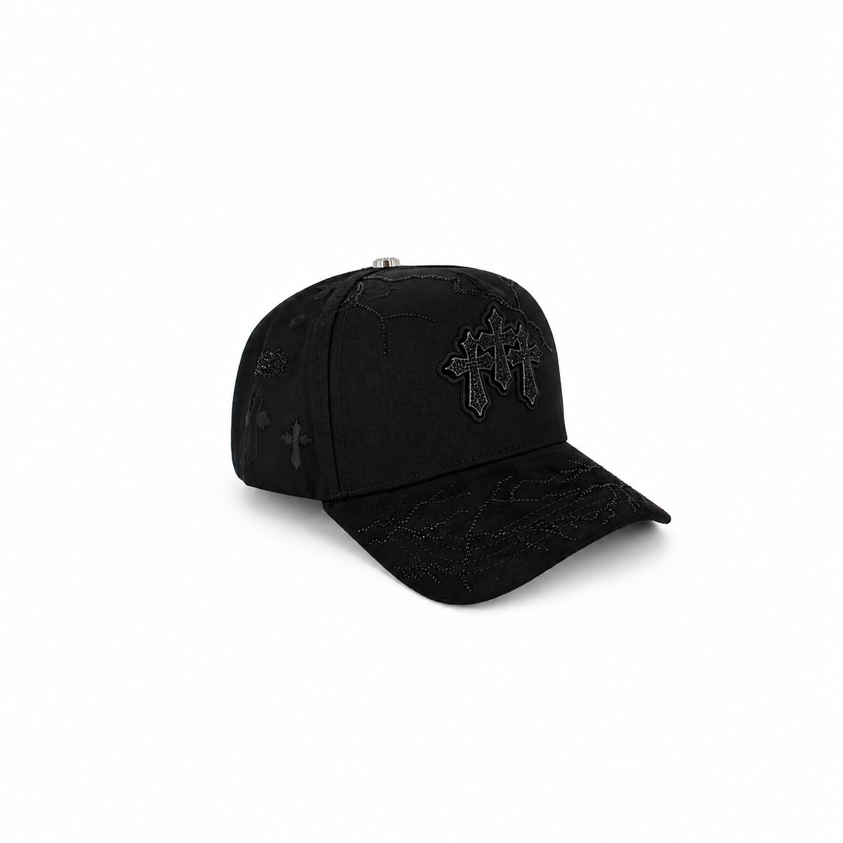 Gran Jefe Triple Cruz Plateada – Gorra con Bordado