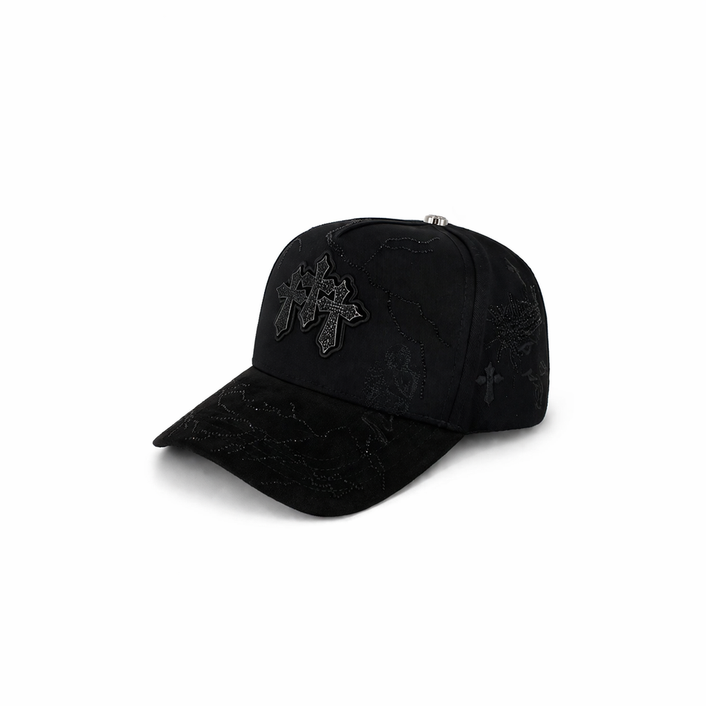 Gran Jefe Triple Cruz Plateada – Gorra con Bordado