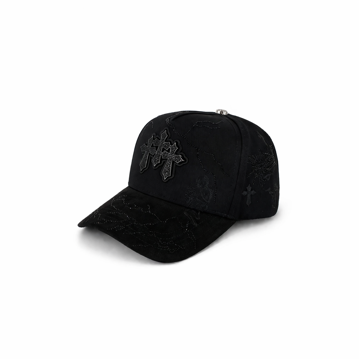Gran Jefe Triple Cruz Plateada – Gorra con Bordado