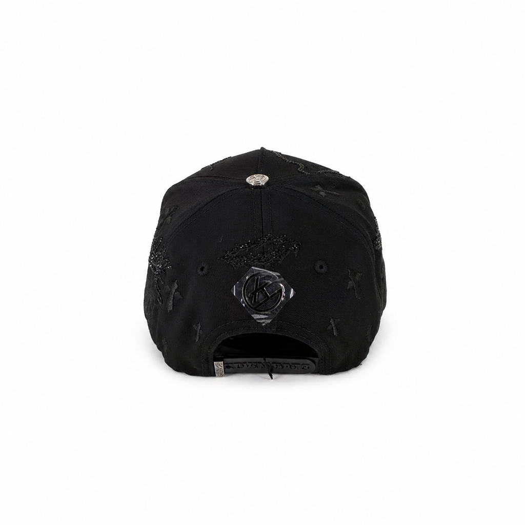Gran Jefe Triple Cruz Plateada – Gorra con Bordado