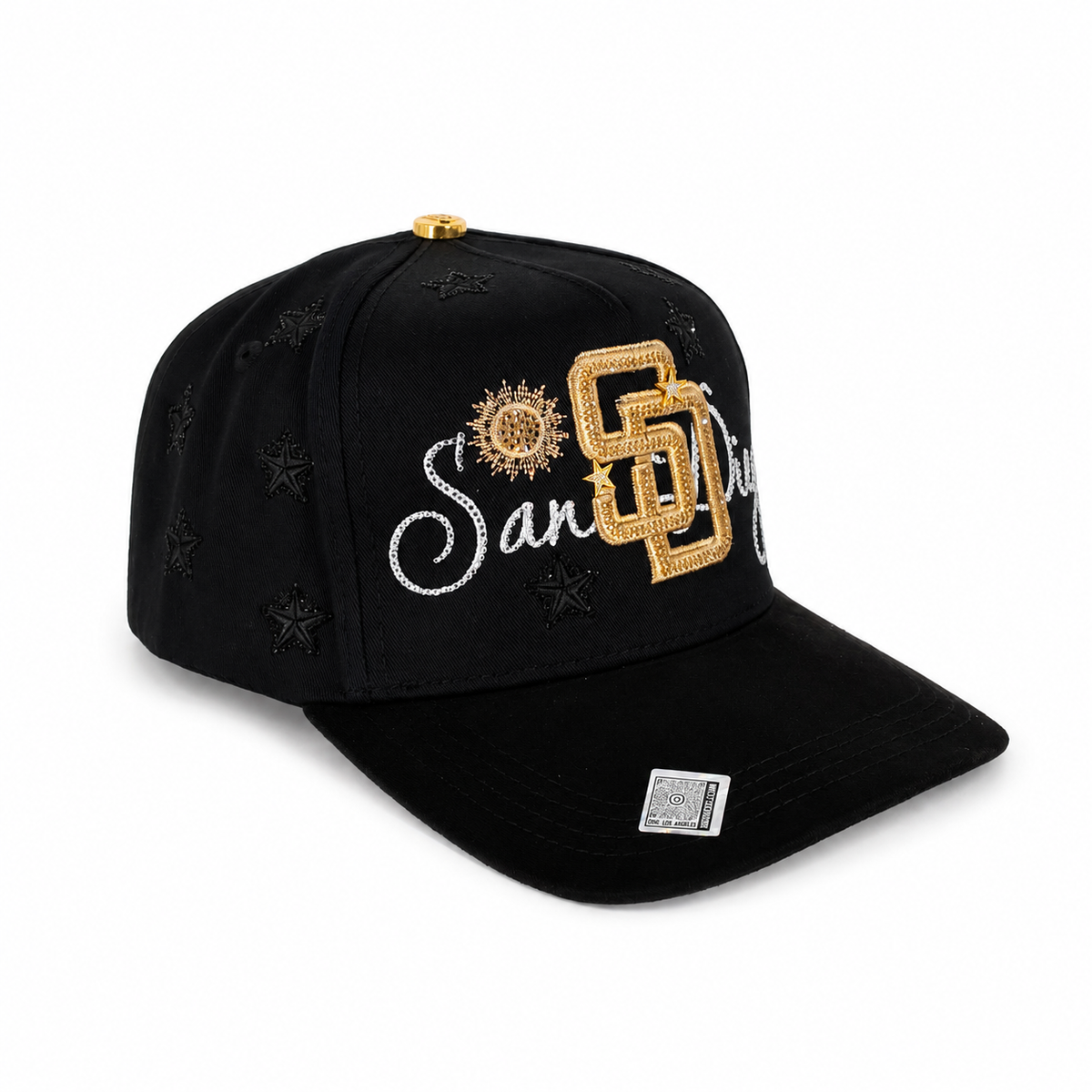Gran Jefe San Diego Estrellas Dorado – Gorra con Bordado