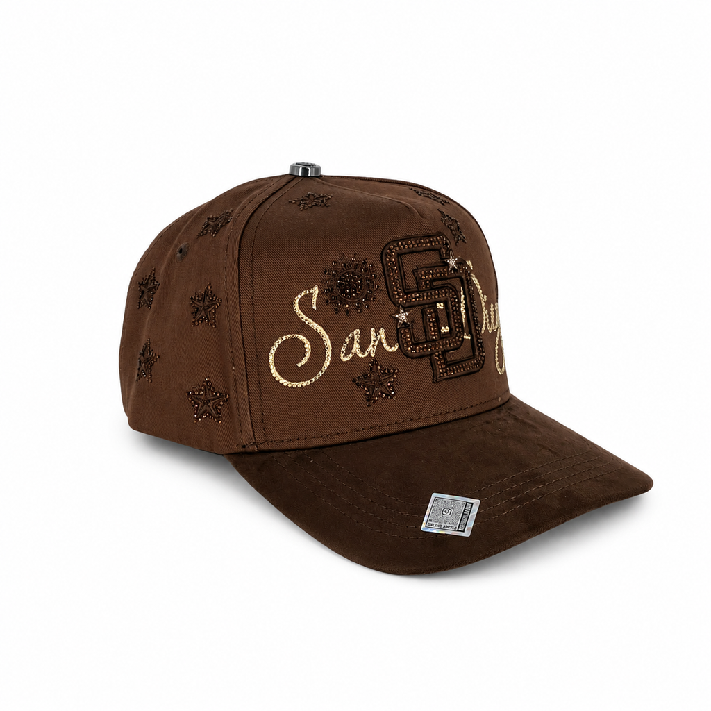 Gran Jefe San Diego Estrellas Café – Gorra con Bordado