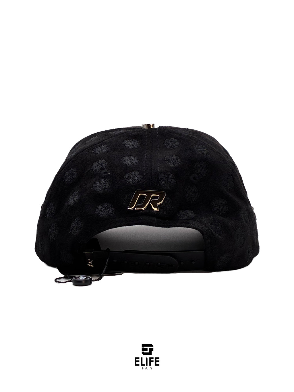 Gorras Soñador Trébol Negra – Gorra con Pedrería y Acabado de Gamuza + Set Completo