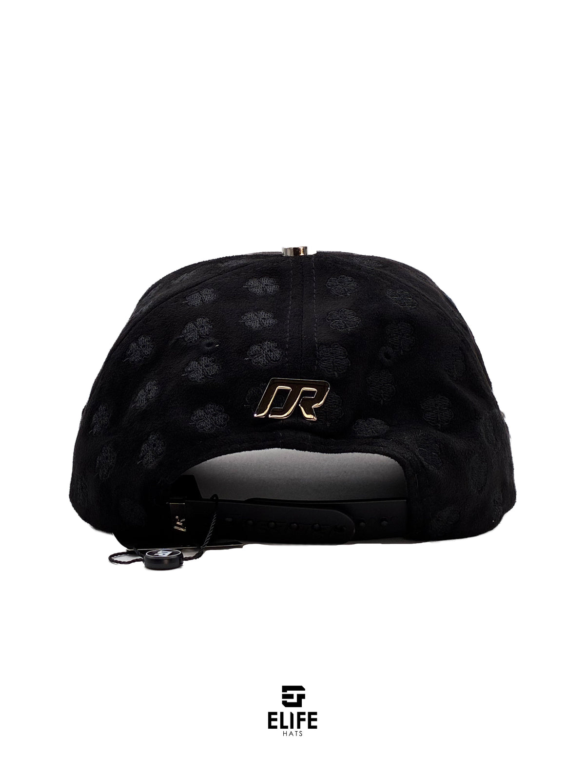 Gorras Soñador Trébol Negra – Gorra con Pedrería y Acabado de Gamuza + Set Completo