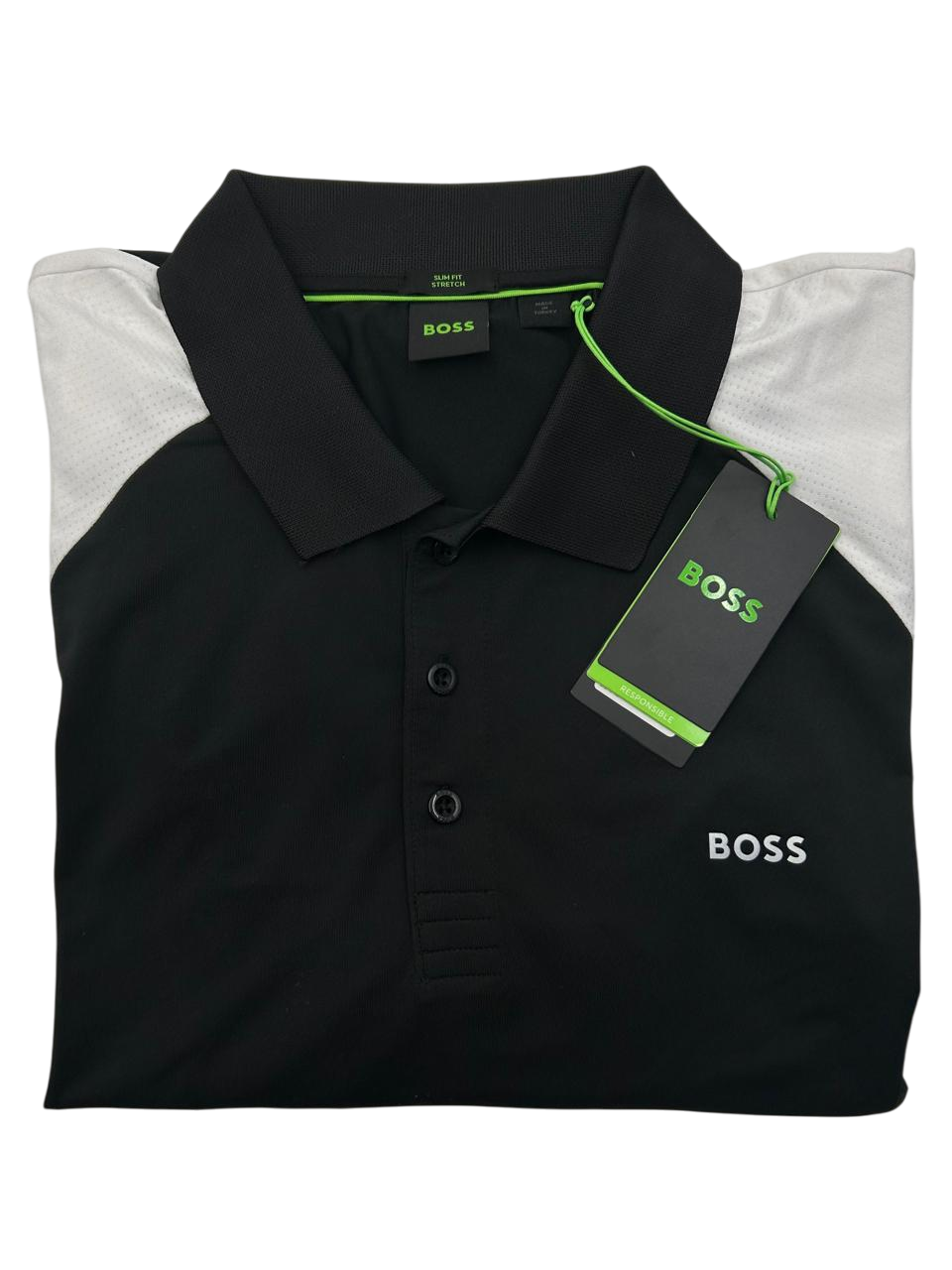 POLO BOSS PAULETECH NEGRA BLANCA