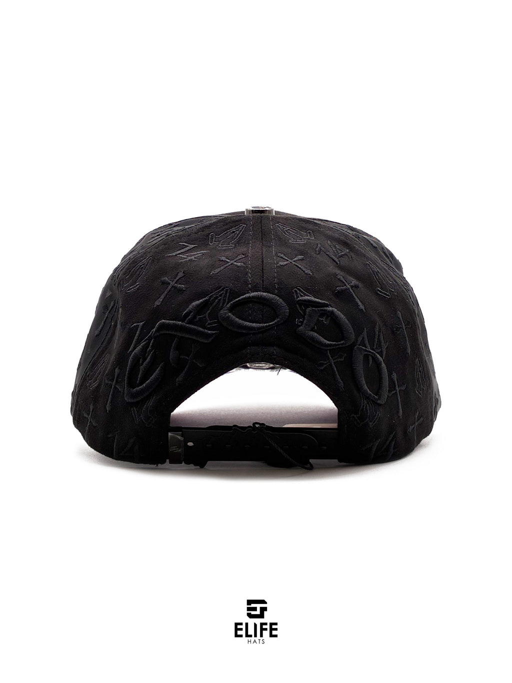 JC Gorras Éxodo Negra – Gorra con Pedrería y Acabado de Gamuza
