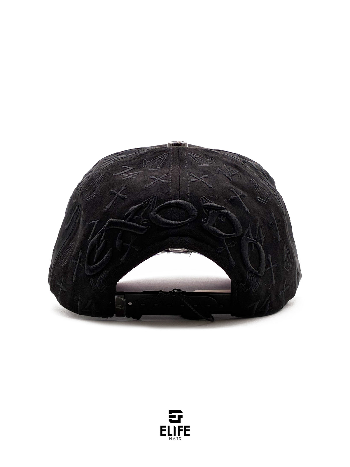 JC Gorras Éxodo Negra – Gorra con Pedrería y Acabado de Gamuza