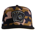 JC Gorras Póker Camuflaje Café – Gorra con Bordado