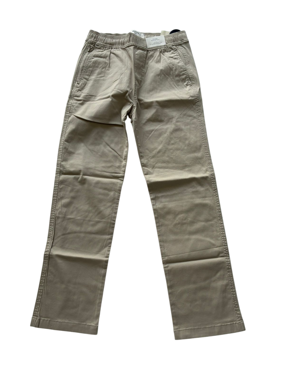 HOLLISTER STRAIGHT PULL-ON PANT BEIGE