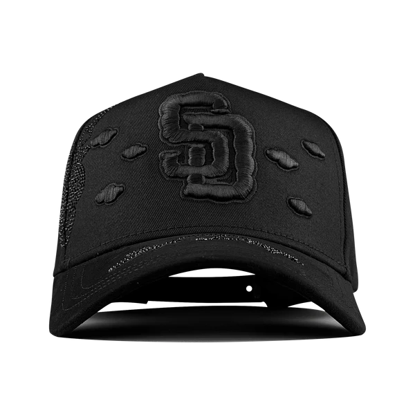 MZ Gorras SD Nubes Negro Total – Gorra con Bordado