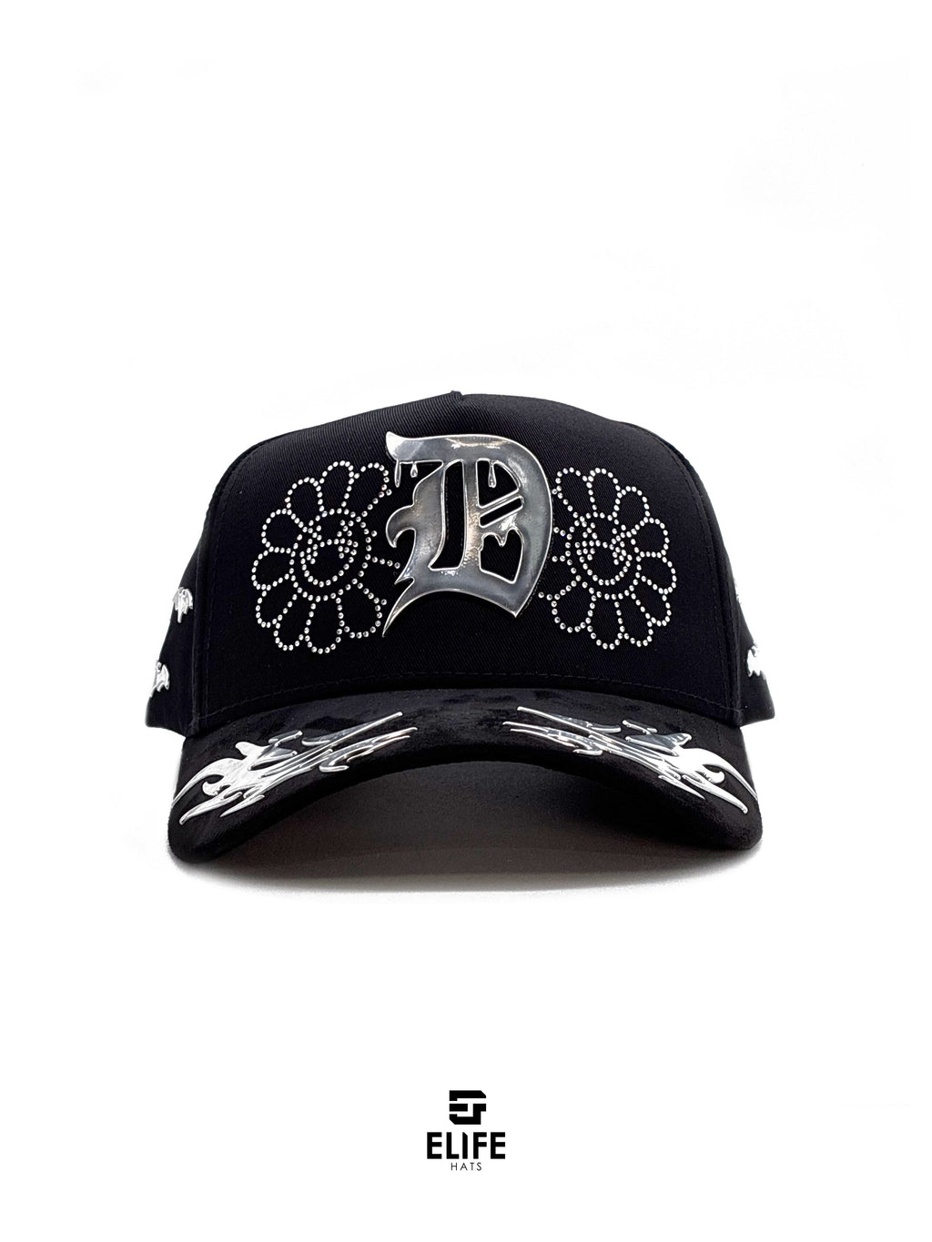 Innedit Génesis Plata – Gorra con Detalles Cromados y Pedrería