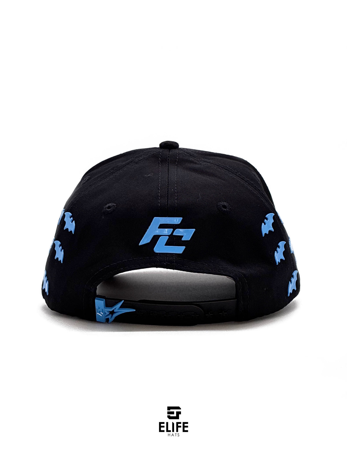 Innedit x Soñador x Ya No x Club de la Fama Génesis Azul – Gorra con Pedrería y Acabado de Gamuza