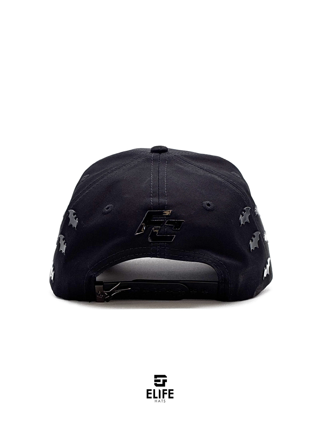 Innedit x Soñador x Ya No x Club de la Fama Génesis Negra – Gorra con Bordado y Pedrería