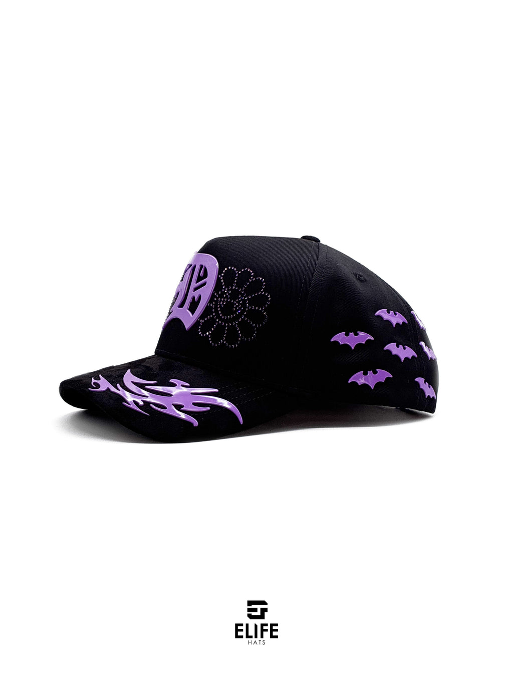 Innedit x Soñador x Ya No x Club de la Fama Génesis Morada – Gorra con Bordado y Pedrería