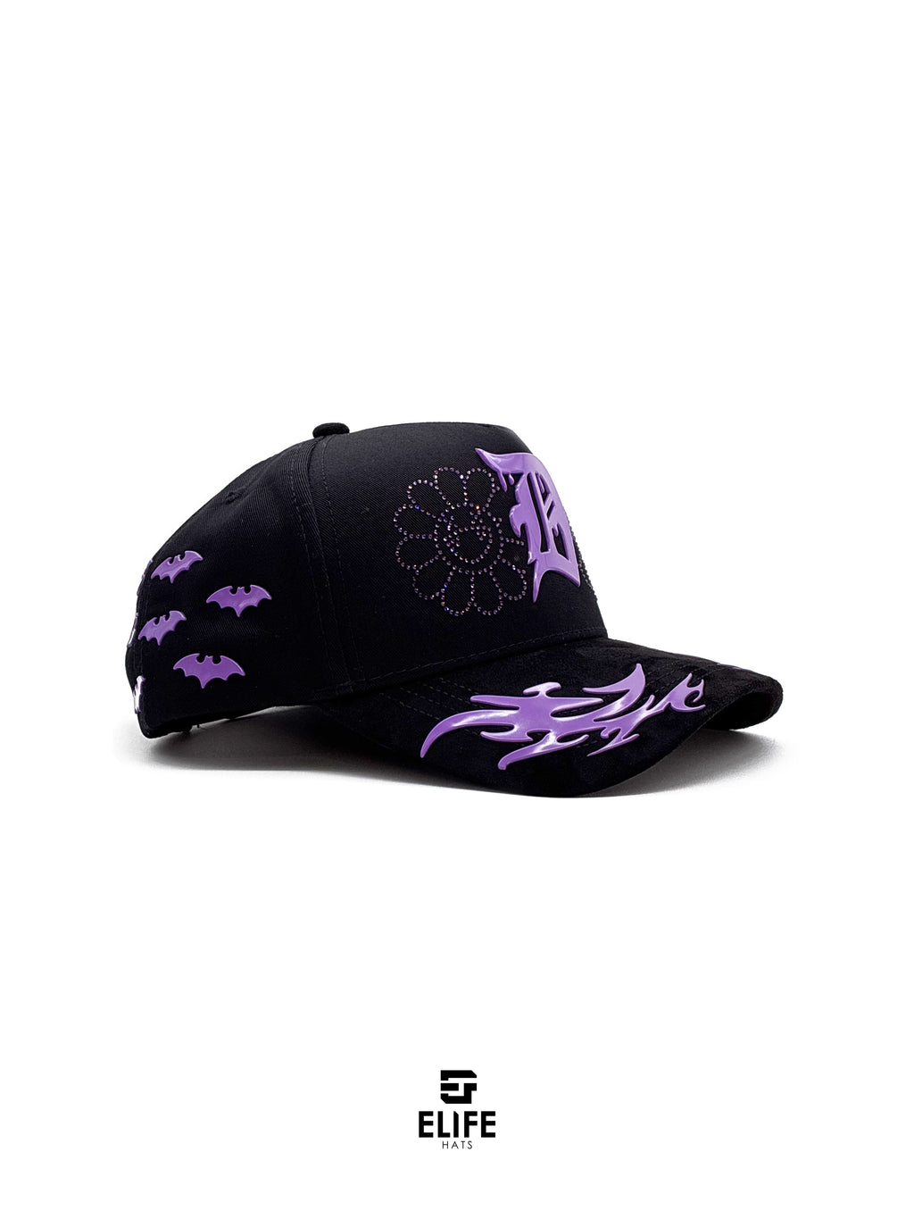 Innedit x Soñador x Ya No x Club de la Fama Génesis Morada – Gorra con Bordado y Pedrería