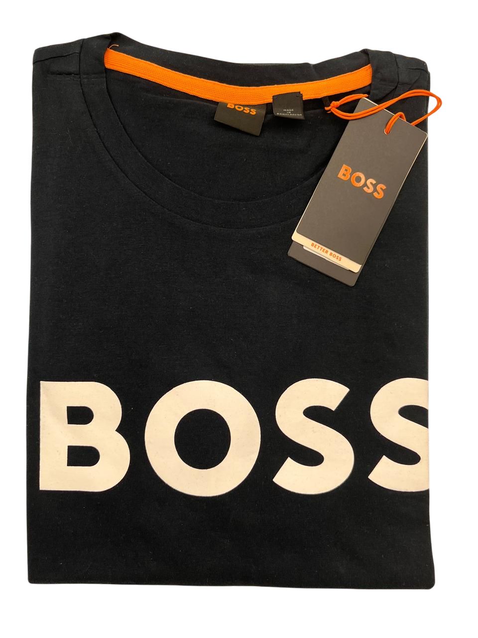 PLAYERA BOSS THINKING 1 AZUL BLANCO