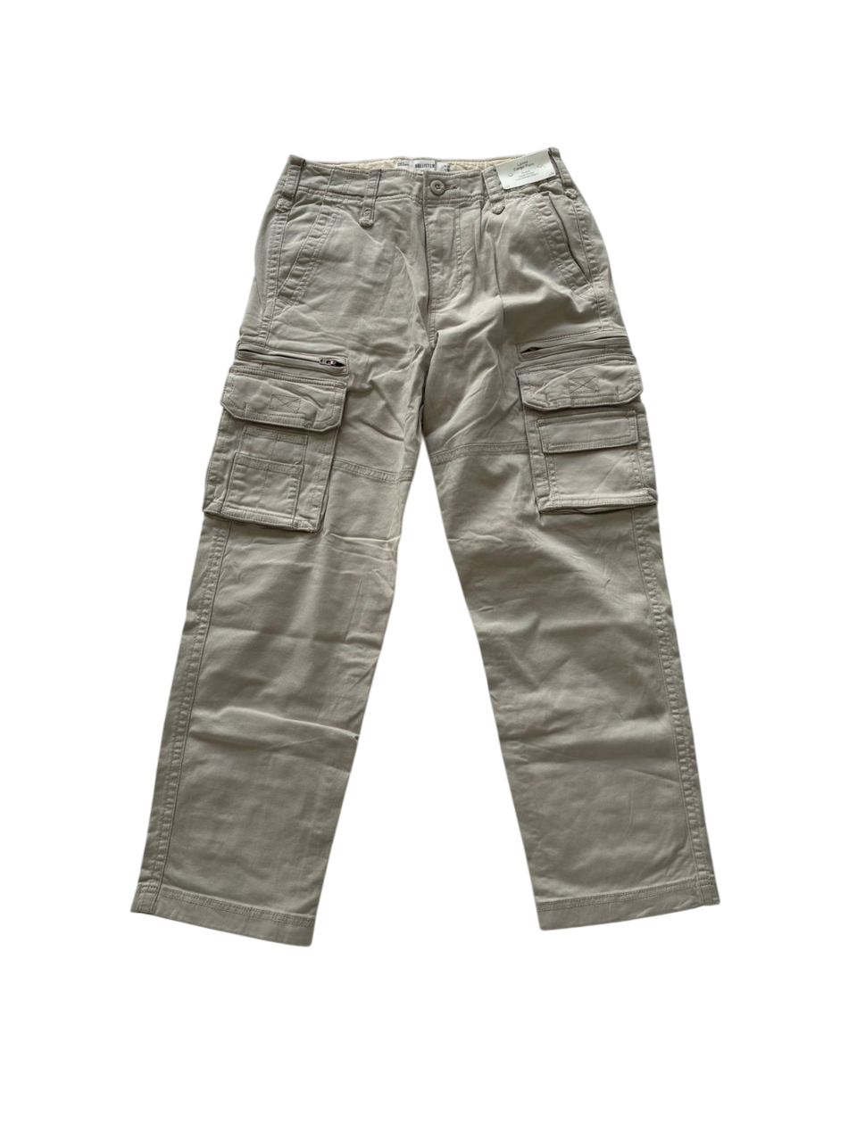 HOLLISTER LOOSE CARGO PANT BEIGE