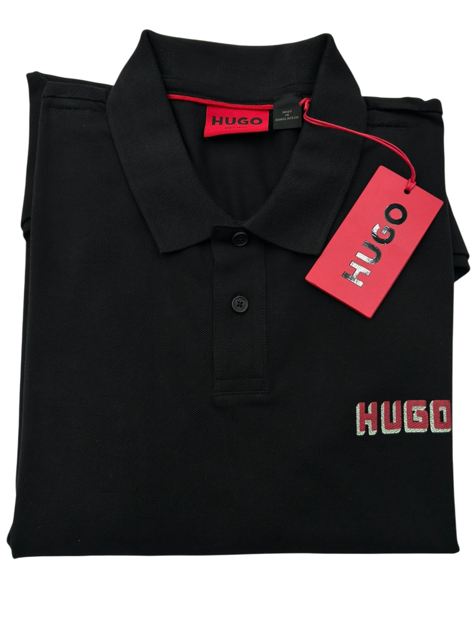 POLO HUGO DIQONOS NEGRA