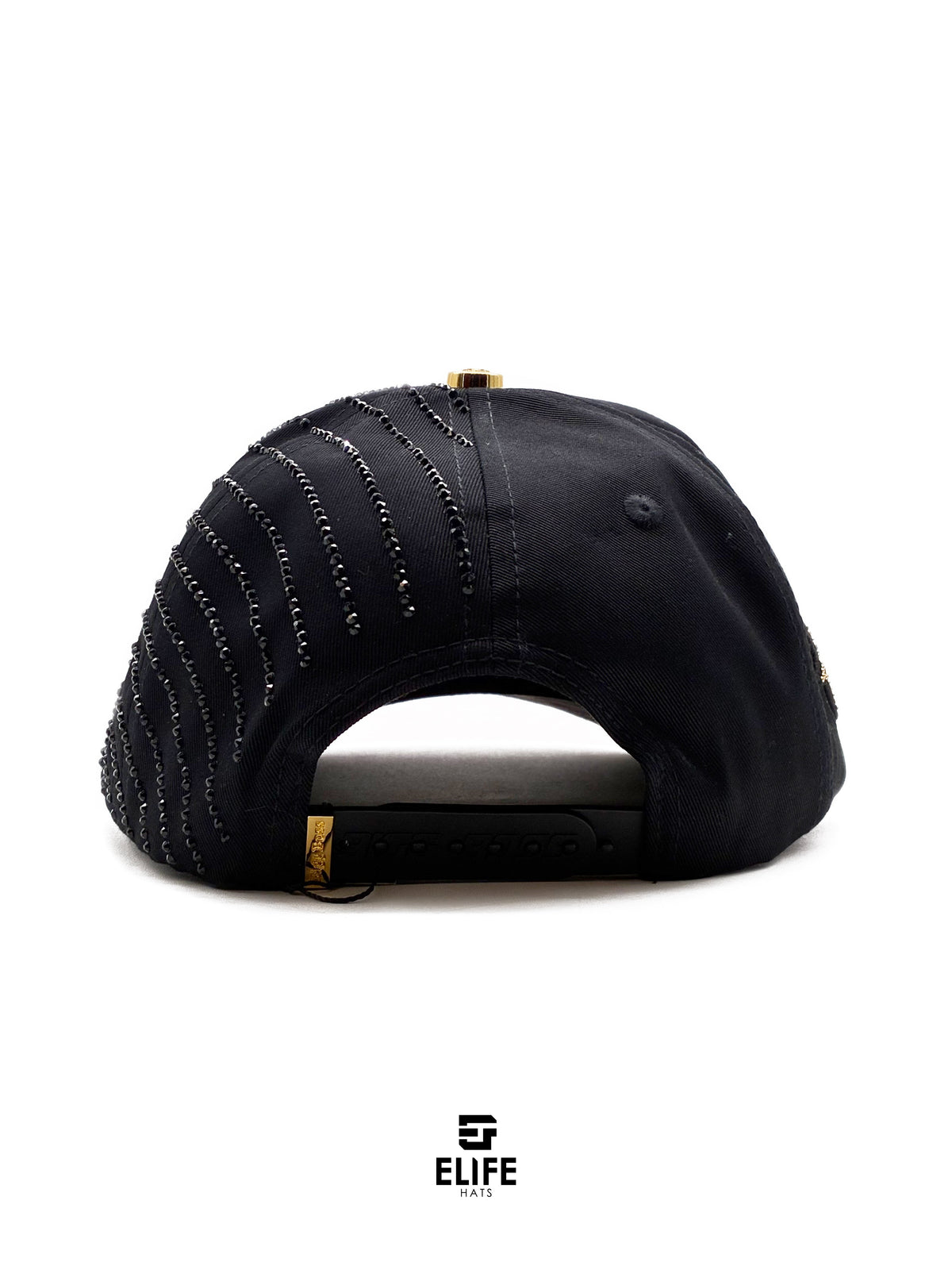 Gran Jefe Letras Japonesas Dorada – Gorra con Bordado y Pedrería