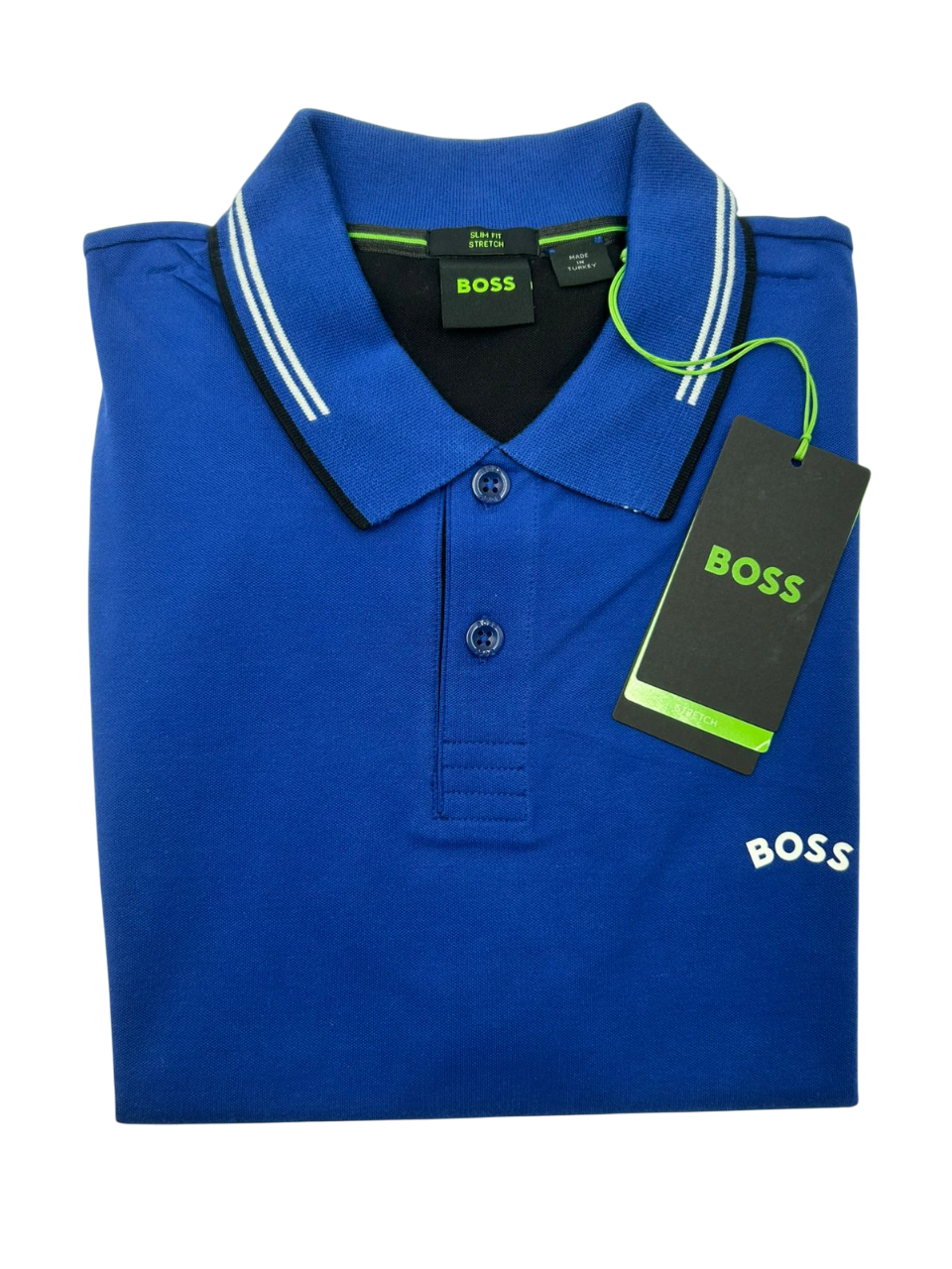 Polo Boss Paul Curved_NCSA Azul Rey