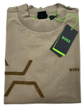PLAYERA BOSS TOCK HEXAQUILT CAFE