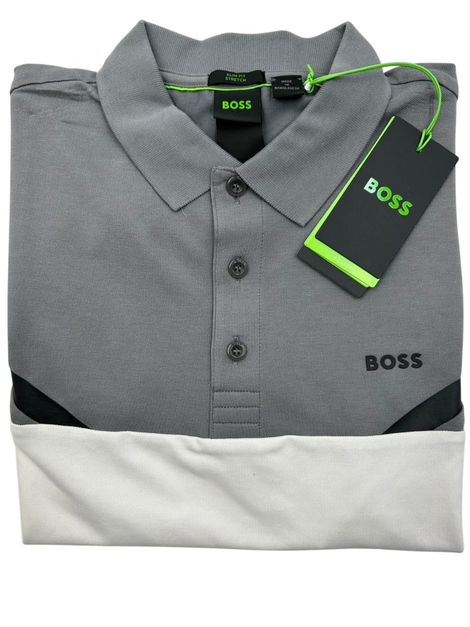 POLO BOSS PAULE 2 GRIS BLANCA
