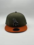 New Era Edicion LA Verde Olivo  Naranja