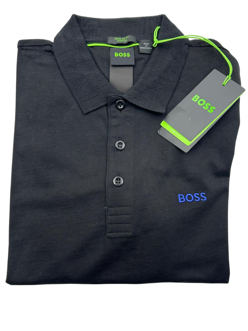 POLO BOSS PADDY 1 NEGRA AZUL