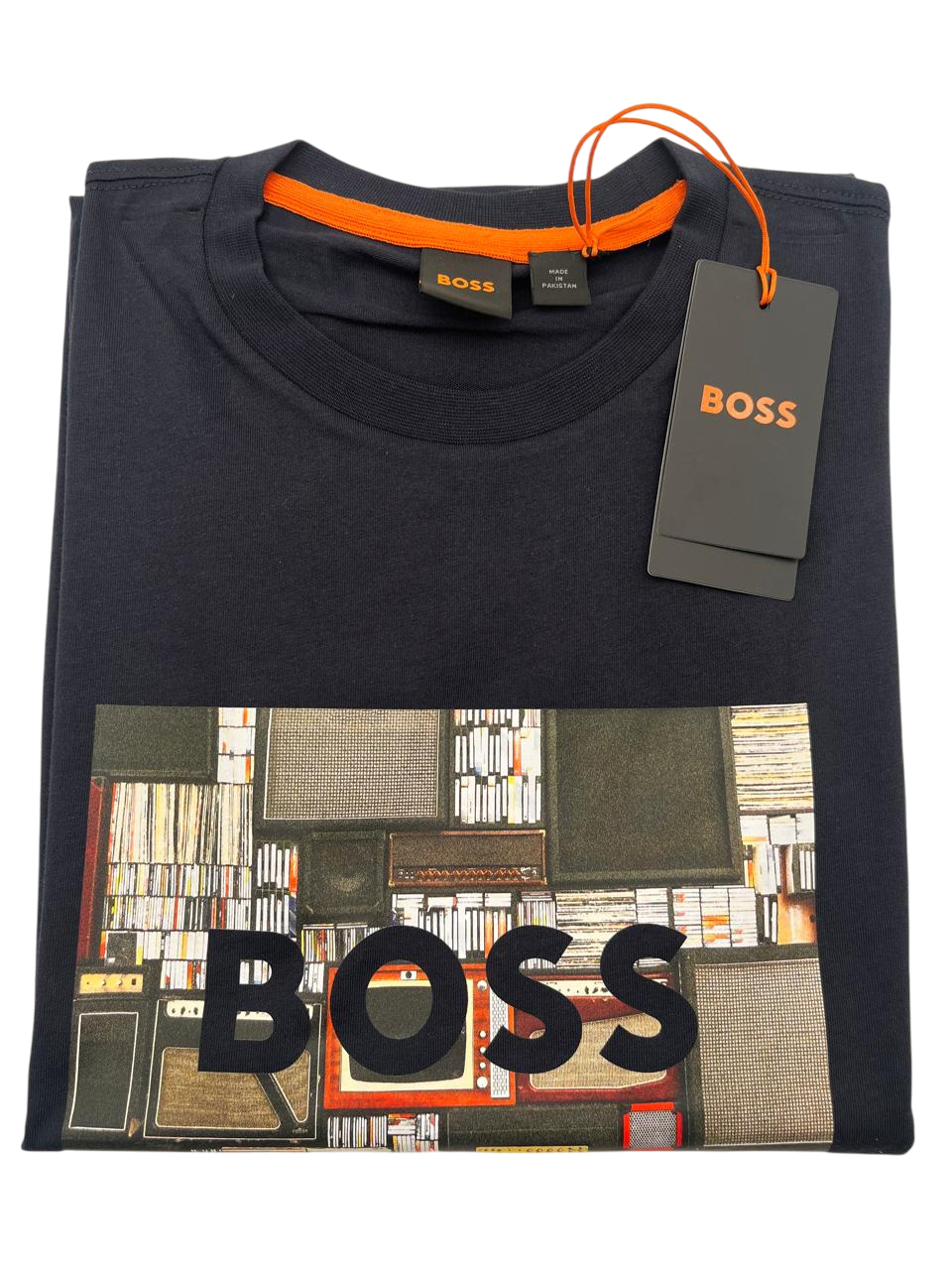PLAYERA BOSS TEEHEAVYBOSS AZUL