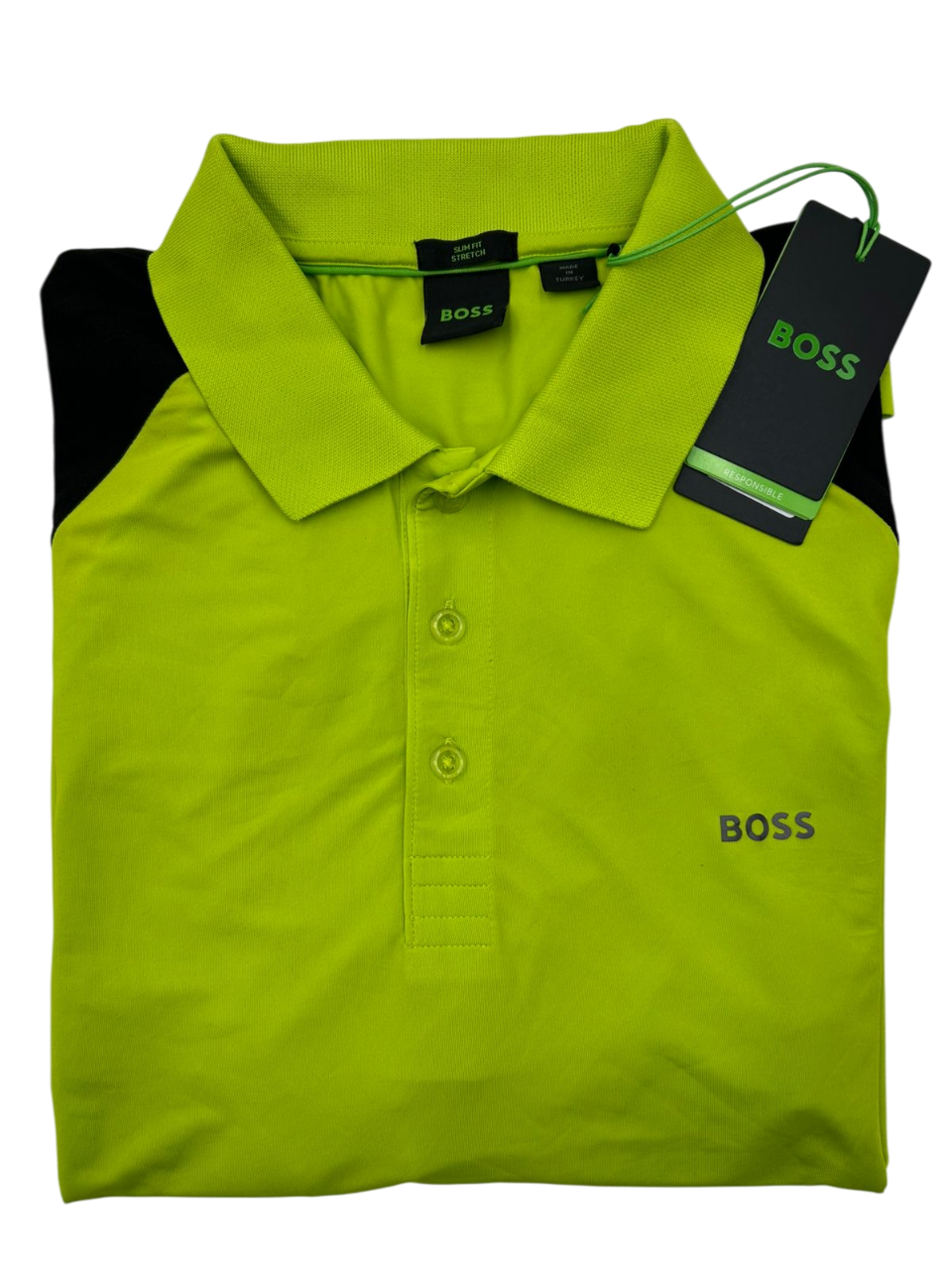 POLO BOSS PAULETECH VERDE NEGRA