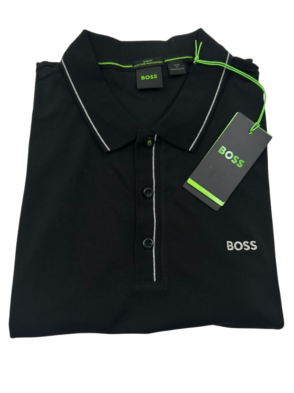 POLO BOSS PAULE NEGRA GRIS