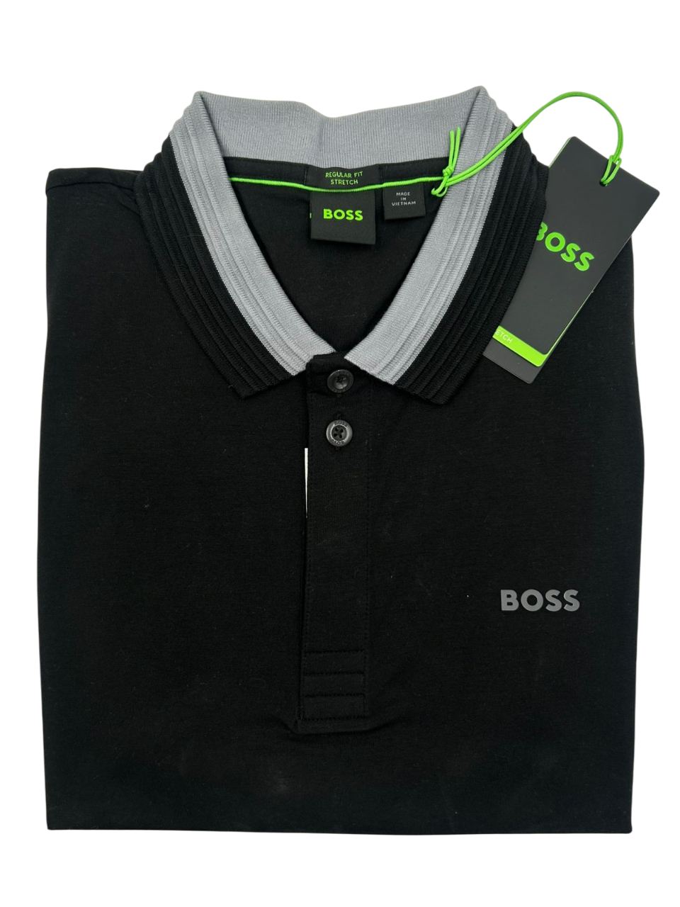 POLO BOSS PADDY 1 NEGRA GRIS