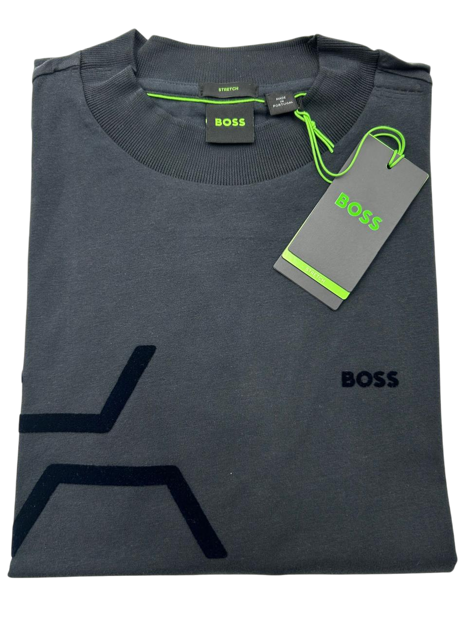 PLAYERA BOSS TOCK HEXAQUILT GRIS
