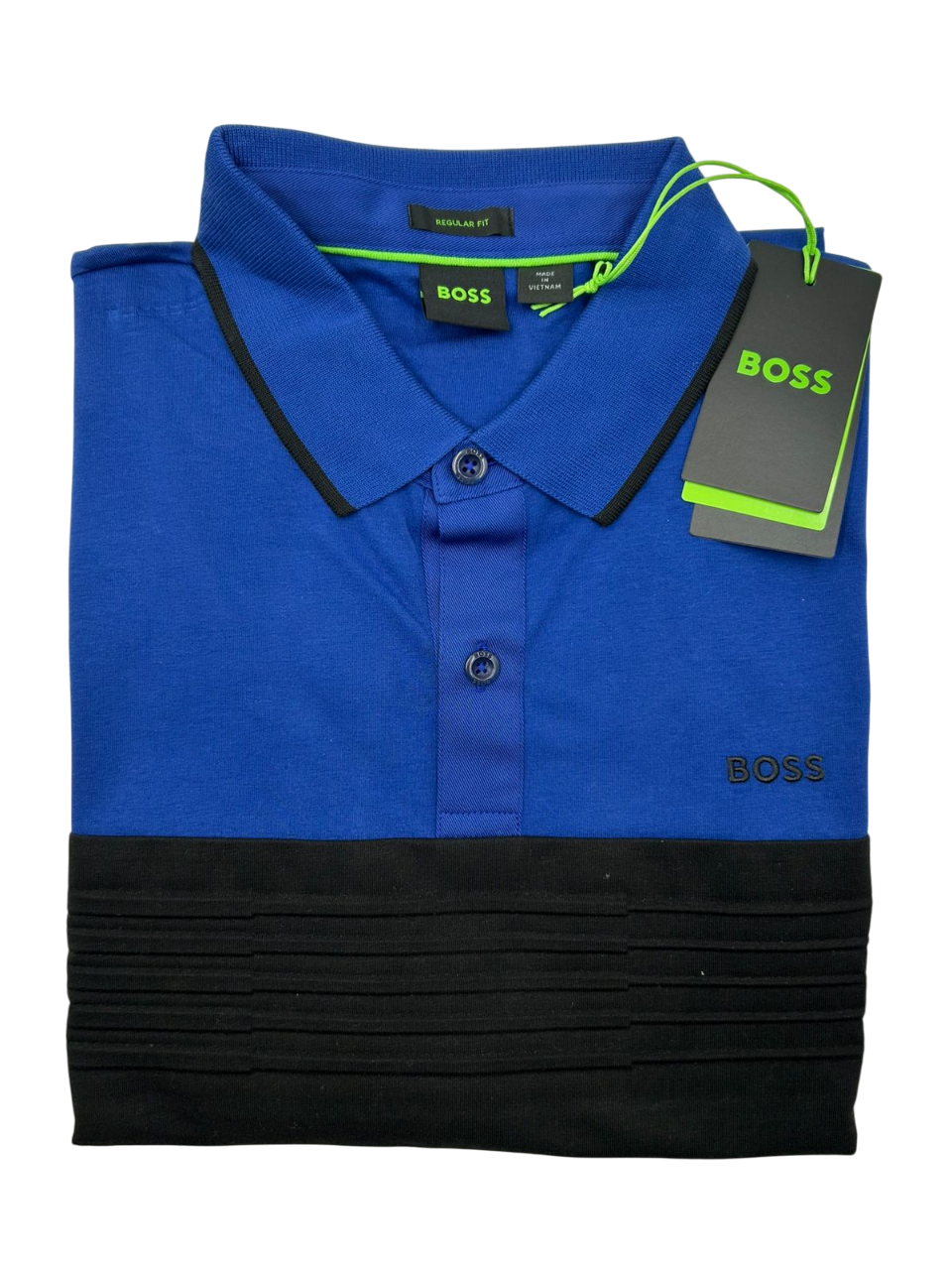 POLO BOSS  PAVEL AZUL NEGRA