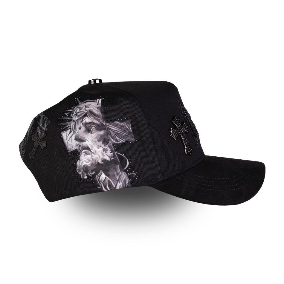 Gorras Rico LA Cromo Negra – Gorra con Detalles Cromados + Set Completo