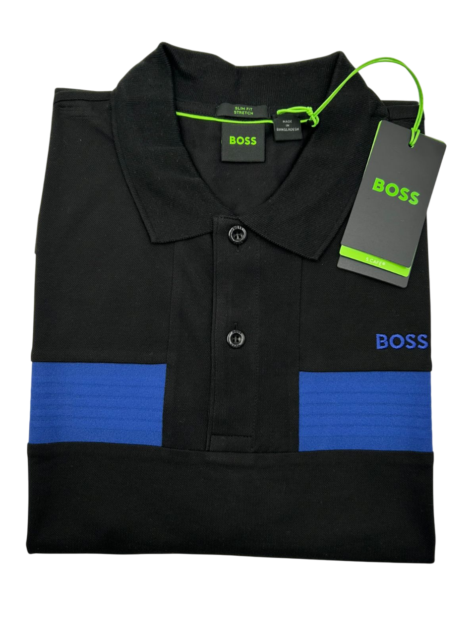 POLO BOSS PAULE 2 NEGRO AZUL