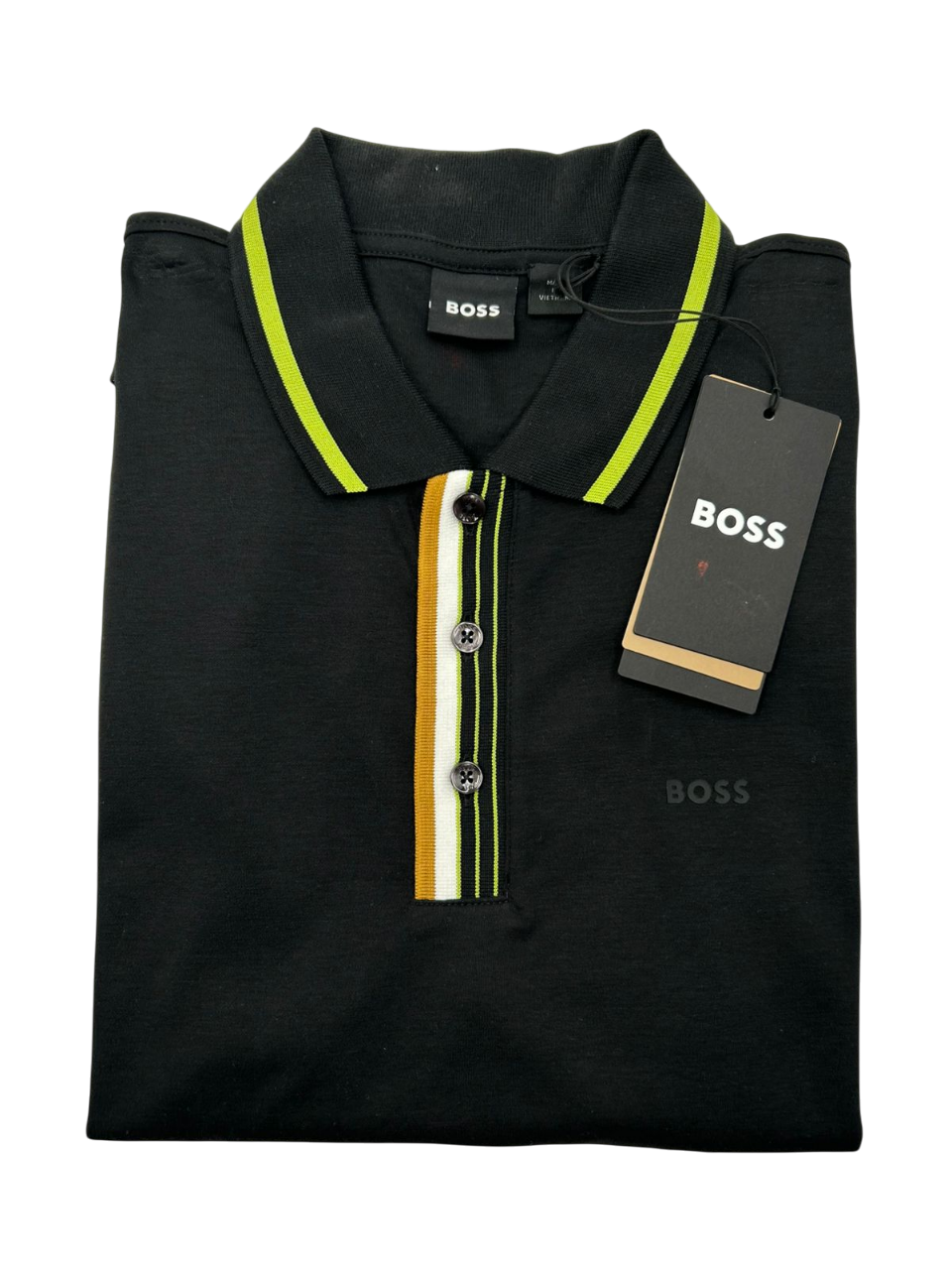 Polo Boss Parlay 157 Negra Verde