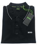 POLO BOSS PAULE 4 NEGRA BLANCA