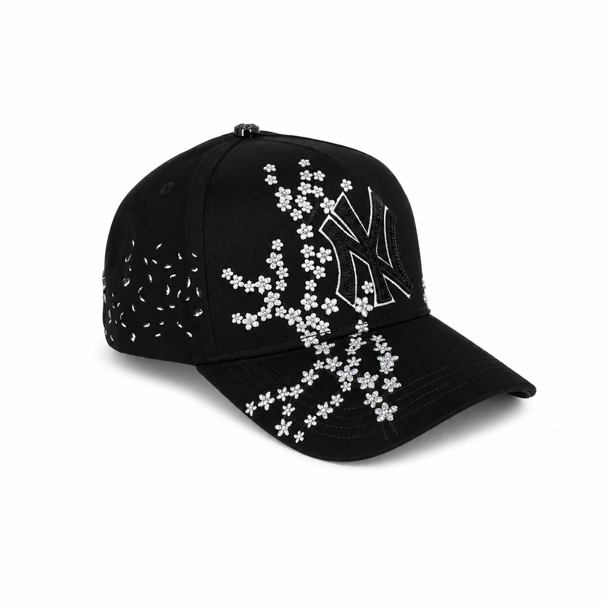 Gran Jefe NY 101 Flores Negra – Gorra con Bordado