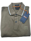 POLO BOSS PASSERTIP VERDE MILITAR NEGRA