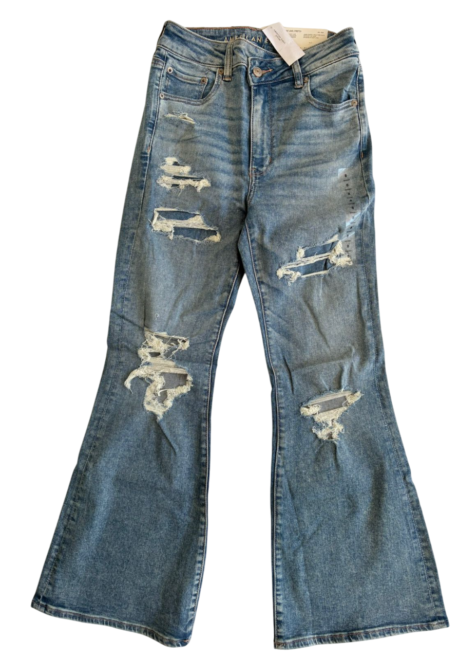 PANTALON AE SUPER HI-RISE FLARE M 4025