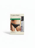 ELIFE BOUTIQUE pack de 3 bragas bikini Calvin Klein de algodón elástico para mujer, con cintura con logo.