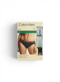 ELIFE BOUTIQUE pack de 3 bragas bikini Calvin Klein para mujer, de algodón elástico con cintura con logo.