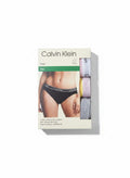 ELIFE BOUTIQUE pack de 3 bragas bikini Calvin Klein de algodón elástico con cintura con logo.