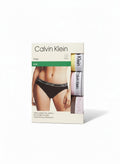 Pack de 3 braguitas bikini Calvin Klein para mujer en colores pastel: amarillo, rosa y marrón. Cintura elástica con logo.