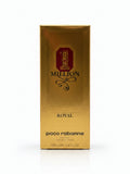Caja dorada de Paco Rabanne 1 Million Royal Parfum para hombre, 100 ml 3.4 fl oz. Presentación de lujo.