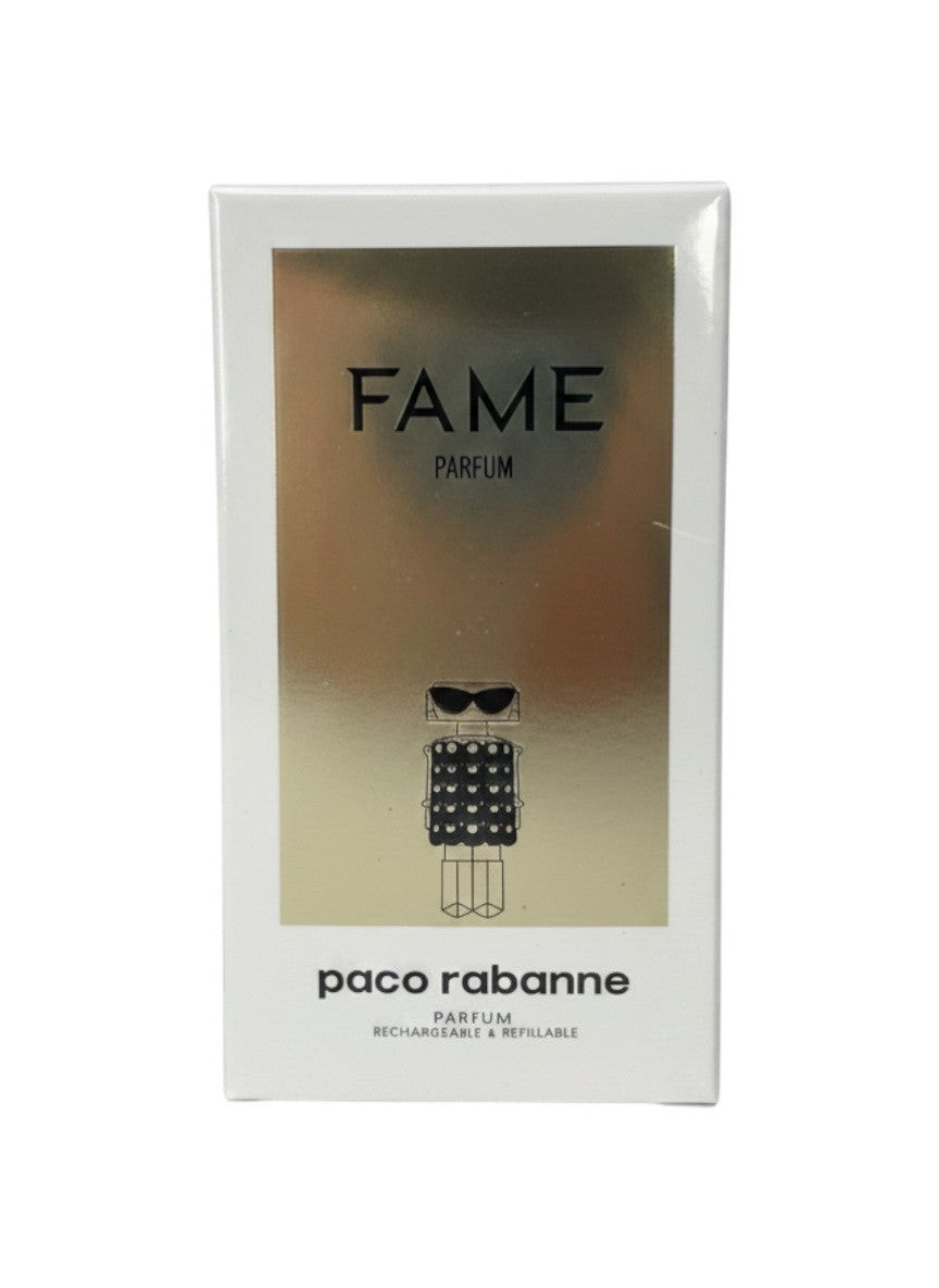 Elife Boutique Paco Rabanne FAME Parfum para mujer, 2.7 oz EDP, fragancia elegante y distintiva con frasco de lujo.