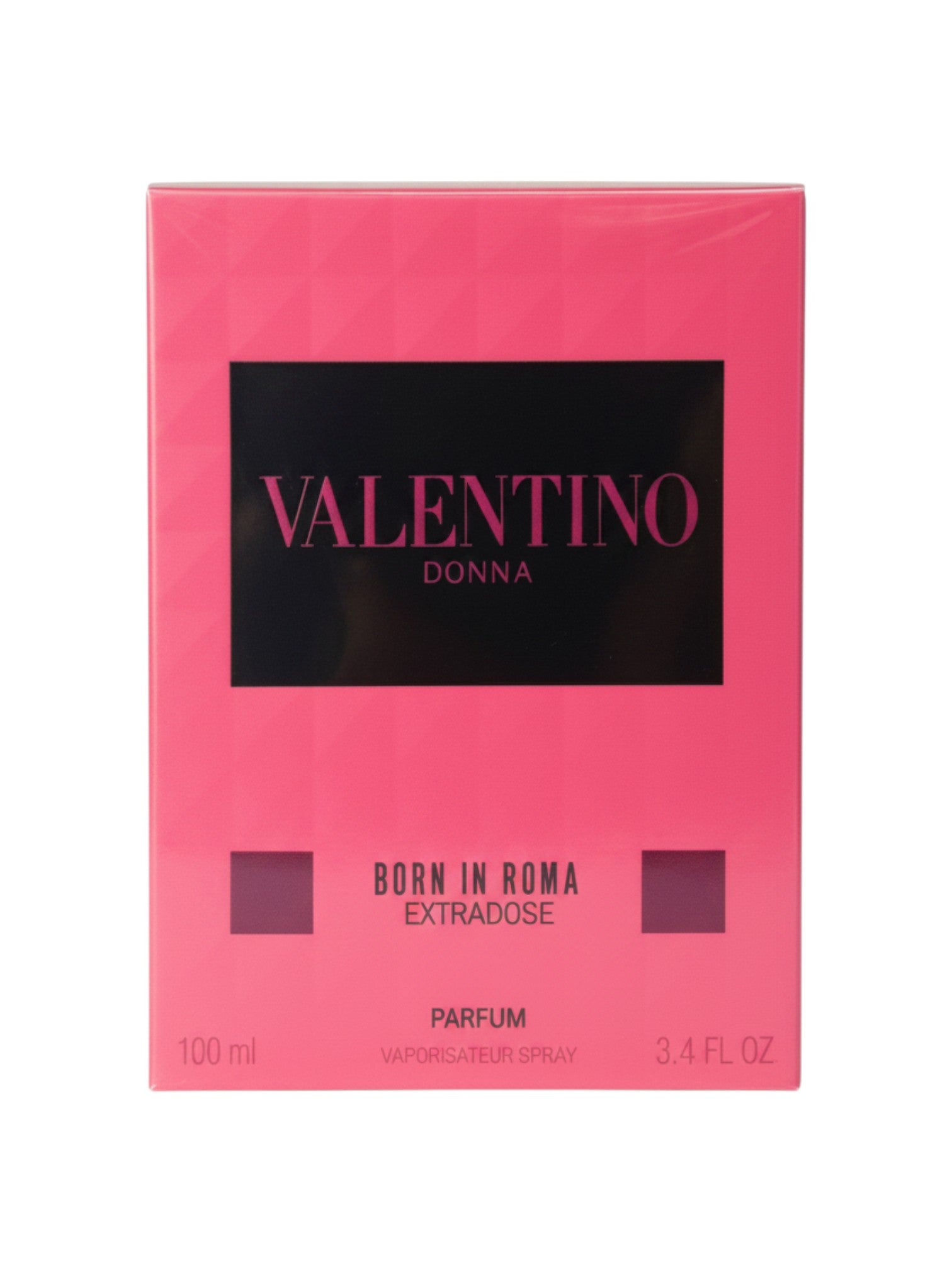 Caja de perfume VALENTINO BORN IN ROMA EXTRADOSE para mujer, 100 ml, vaporizador en spray, color rosa.