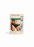 ELIFE BOUTIQUE pack de 3 bragas bikini Calvin Klein de algodón elástico para mujer con cintura con logo.