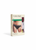 ELIFE BOUTIQUE pack de 3 bragas bikini Calvin Klein para mujer, negras, rosas y verdes, con cintura elástica y logo.
